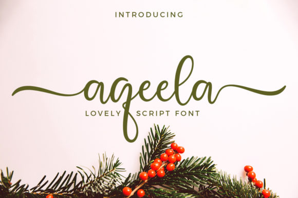 Aqeela Font for Business Branding and Design