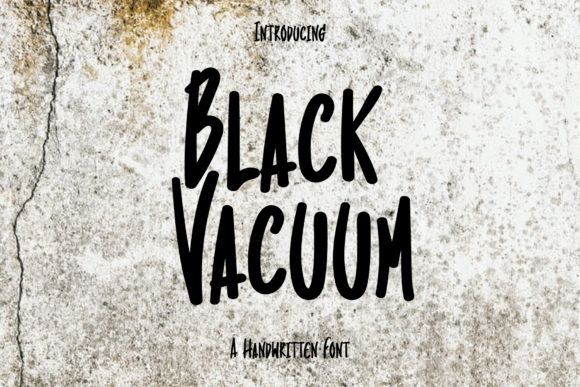 Black Vacuum: A Relaxed Handwritten Font for Casual Branding