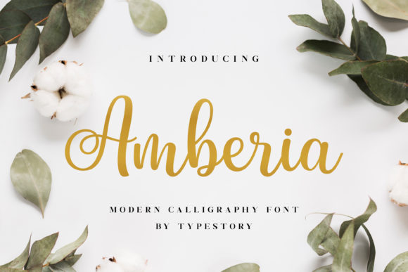 Bring Your Creations to Life with the Amberia Script Font