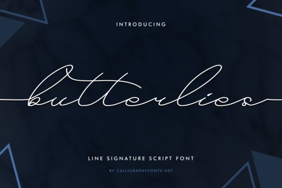 Butterlies: A Handwritten Font That Elevates Web Design