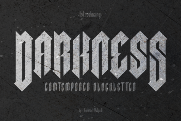 Darkness Font for Modern Branding Projects