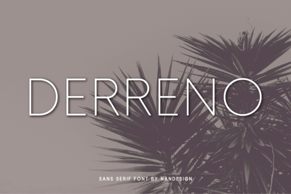 Derreno: A Minimal Sans Serif Font for Web Design