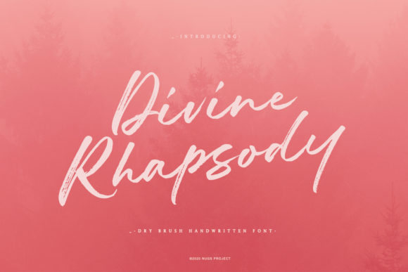 Divine Rhapsody: A Handwritten Font for Branding Projects
