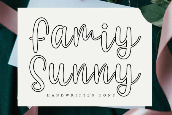 Family Sunny: A Handwritten Font for Editorial Elegance