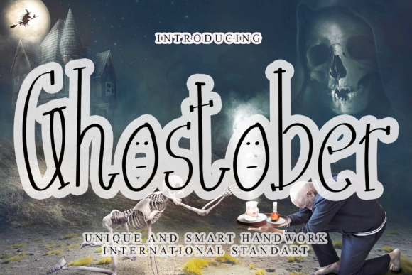 Ghostober: A Playful Handwritten Font for Editorial Design