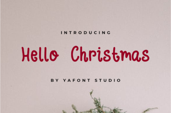 Hellow Christmas Font for Business Branding
