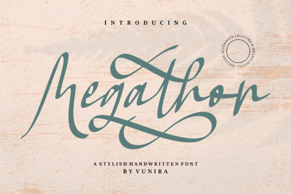 Megathon: A Sweet Script Font for Campaign Creativity