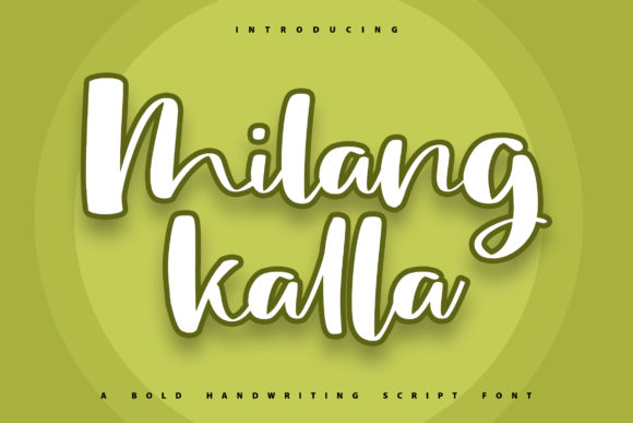 Milang Kalla: A Handwritten Font for Thoughtful Editorial Design