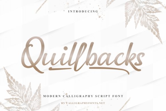 Quillbacks: A Handwritten Font That Elevates Branding