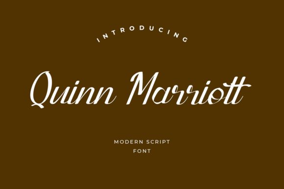 Quinn Marriott: A Handwritten Font That Elevates Branding
