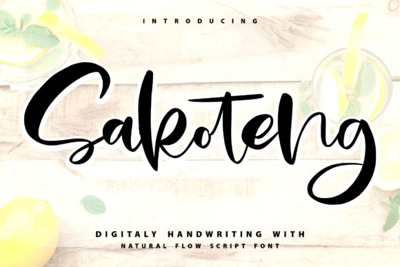 Sakoteng: A Handwritten Font for Creative Branding