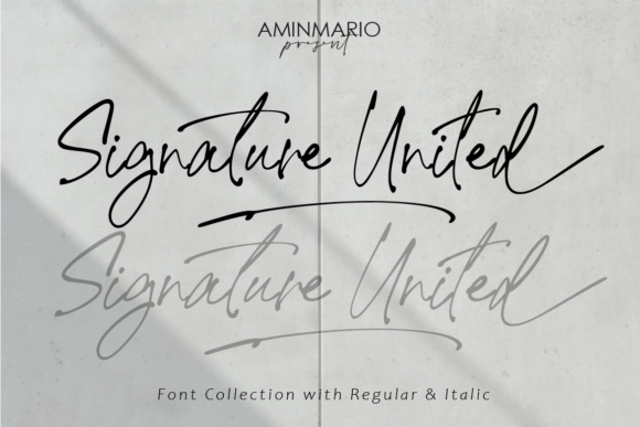 Signature United: A Handwritten Font for Modern Campaigns